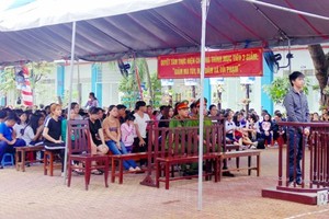 At the court ( Photo: SGGP)