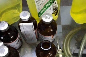 Sedative phials are found in Xuyen A slaughterhouse (Photo: SGGP)