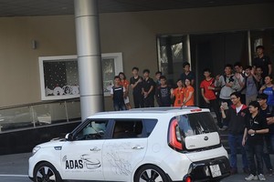 A self-driving car for experiencing in the event of Open Camp