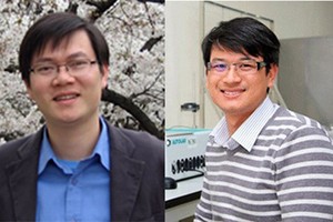 Associate Professor Doctor Pham Van Hung (L) and Doctor Tran Dinh Phong