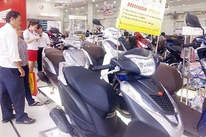 At an outlet of Honda Vietnam (Photo: SGGP)