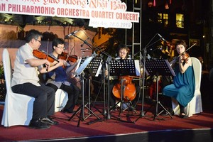 Japan philharmonic orchestra quartet performs in Hoi An City