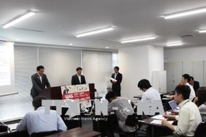 At the press conference (Photo: VNA)