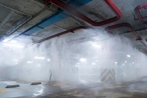 Fire fighting system in Times City, Hanoi (Photo: VNA)