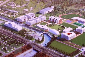 A graphic design of the new campus of the Vietnamese-German University in Binh Duong province (Photo: VNA)