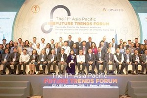 Leading policymakers, scientists, and experts from Asia’s health sector and representatives from the World Bank gather at the 11th Asia-Pacific Future Trends Forum in Hanoi (Source: sggp.org)