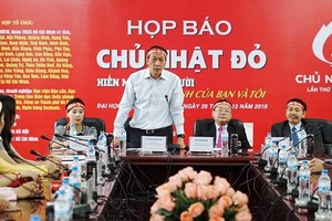 head of the National Institute of Haematology and Blood Transfusions (NIHBT) Professor Bach Quoc Khanh says Red Sunday has played an important role in the health sector’s treatment for year (Photo: SGGP)