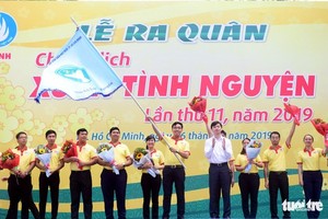 Voluntary spring campaign is launched in Ho Chi Minh City on January 6. (Photo: tuoitre.vn)