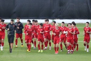 The national men’s football team (Source: VNA)