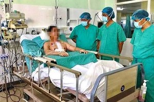 The heart donor recovers after transplant ( Photo: SGGP)