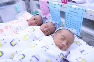 Pre-eclampsia mother of triplet saved