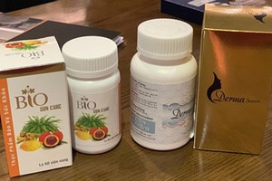 The product from SHTP Labs’ research (on the left) and its similar product (on the right). Photo: SGGP