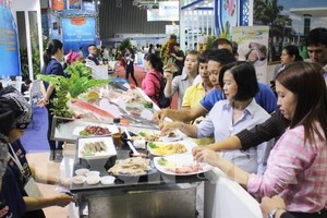 An international exhibition on fisheries is being held at the Saigon Exhibition and Convention Centre until the end of the month. — VNA/VNS Photo