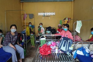 Diptheria patients in isolation area in the local infirmary (Photo: SGGP)