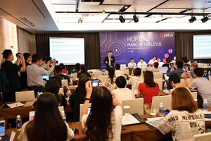 The press conference on the launch of ‘Lotus’. (Photo: SGGP)