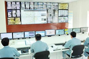 The system to monitor traffic status sited in the Management Center for Sai Gon Tunnels