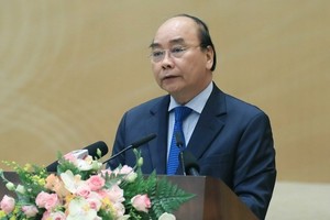 Prime Minister Nguyen Xuan Phuc speaks at the event (Photo: VNA)