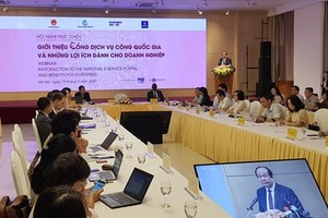 A screengrab of National Public Service Portal. The portal has introduced a dedicated section for support to COVID-19 affected citizens and businesses since May 12. — VNS File Photo