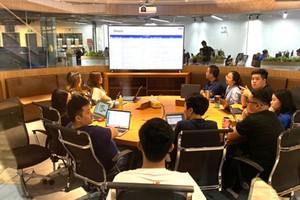 In HCMC, VNG is one of the leading IT businesses that have received sufficient support from the municipal authorities. (Photo: SGGP)