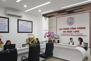 A private notary office in HCM City. An e-notary service will be launched and implemented across the country on July 1. — Photo plo.vn