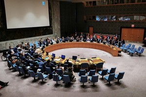 At a UNSC meeting (Photo: VNA)