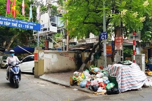 Hanoi polluted with pile of garbage