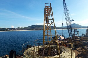 The submarine power cable to Nhon Chau Island Commune was successfully activated at 16:34pm on August 18, 2020. (Photo: SGGP)