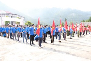 The program “Nhung buoc chan vi cong dong” ( Footsteps for the sake of community) was launched in Ha Giang on August 29 (Photo: SGGP)