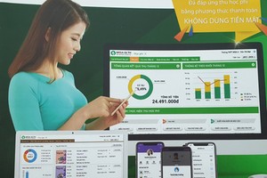 The 'Make in Vietnam' platform for school management. (Photo: SGGP)