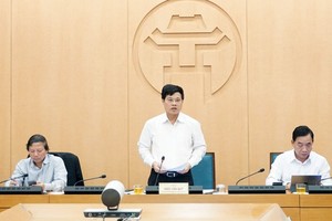 Deputy Chairman of Hanoi People’s Committee Ngo Van Quy speaks at the conference (Photo: SGGP)