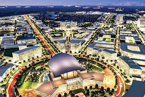 The proposed planning for the Eastern interactive innovative urban area of HCMC. (Photo: SGGP)