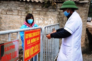 A commune in Hai Duong is locked down (Photo: SGGP)