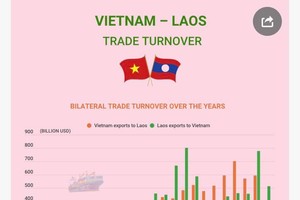 Vietnam – Laos trade turnover growing sustainably