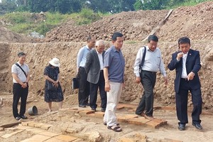 New architectural vestiges found in ancient Thang Long Citadel