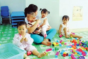 Public schools in HCMC support private family-based childcare groups