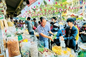 Joyful crowds in run-up to Lunar New Year
