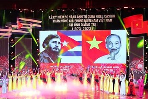 Grand ceremony marks 50th anniversary of Cuban leader’s visit to Quang Tri 