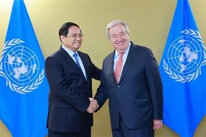 PM Pham Minh Chinh meets UN Secretary-General Antonio Guterres in Nice