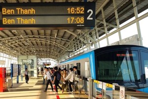 Ben Thanh-Suoi Tien metro increases daily trips to meet travel demand