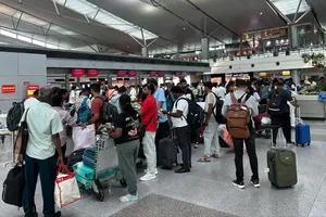 Counter check-in only available for passengers with checked bags from December