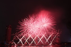 A colorful professional display