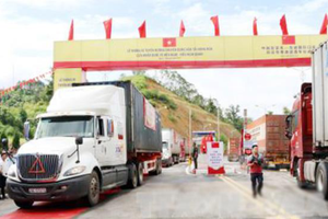 Freight road at Vietnam- China Border Gate opens to traffic