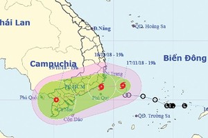 Typhoon Toraji heading to south 