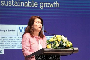 Swedish Minister for Foreign Trade Ann Linde (Photo: VNA)