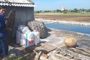 Ho Do salt field is deserted