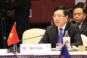 Deputy Prime Minister and Foreign Minister Pham Binh Minh at the event (Photo: VNA)