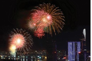 HCMC will hold fireworks shows on the Lunar New Year’s Eve