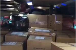 Boxes of face mask are seized