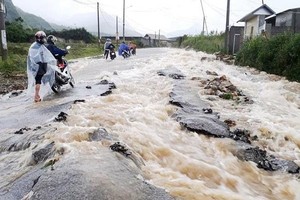 Torrential downpours are forecast to hit the Northern and Southern regions (Photo: the General Department on Natural Disaster Prevention and Controll)