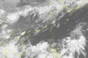 Satellite map for the low-pressure zone